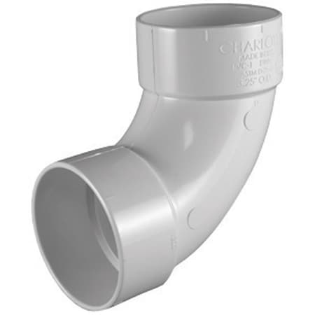 Charlotte Pipe And Foundry Charlotte Pipe Schedule 30 3 in. Hub X 3 in. D Hub PVC 90 Degree Elbow 1 pk PVC013000600